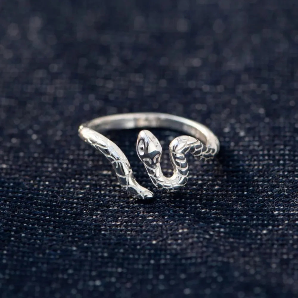 925 Sterling Silver Snake Ring OutfitFlow