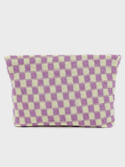 Outfit Flow - Zenana Checkered Makeup Clutch Bag