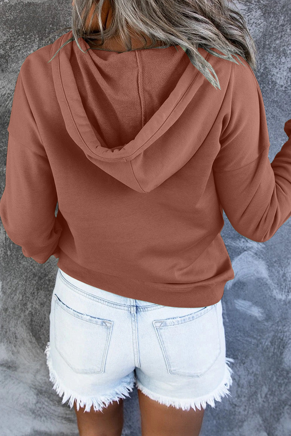 Outfit Flow - Dropped Shoulder Long Sleeve Hoodie with Pocket