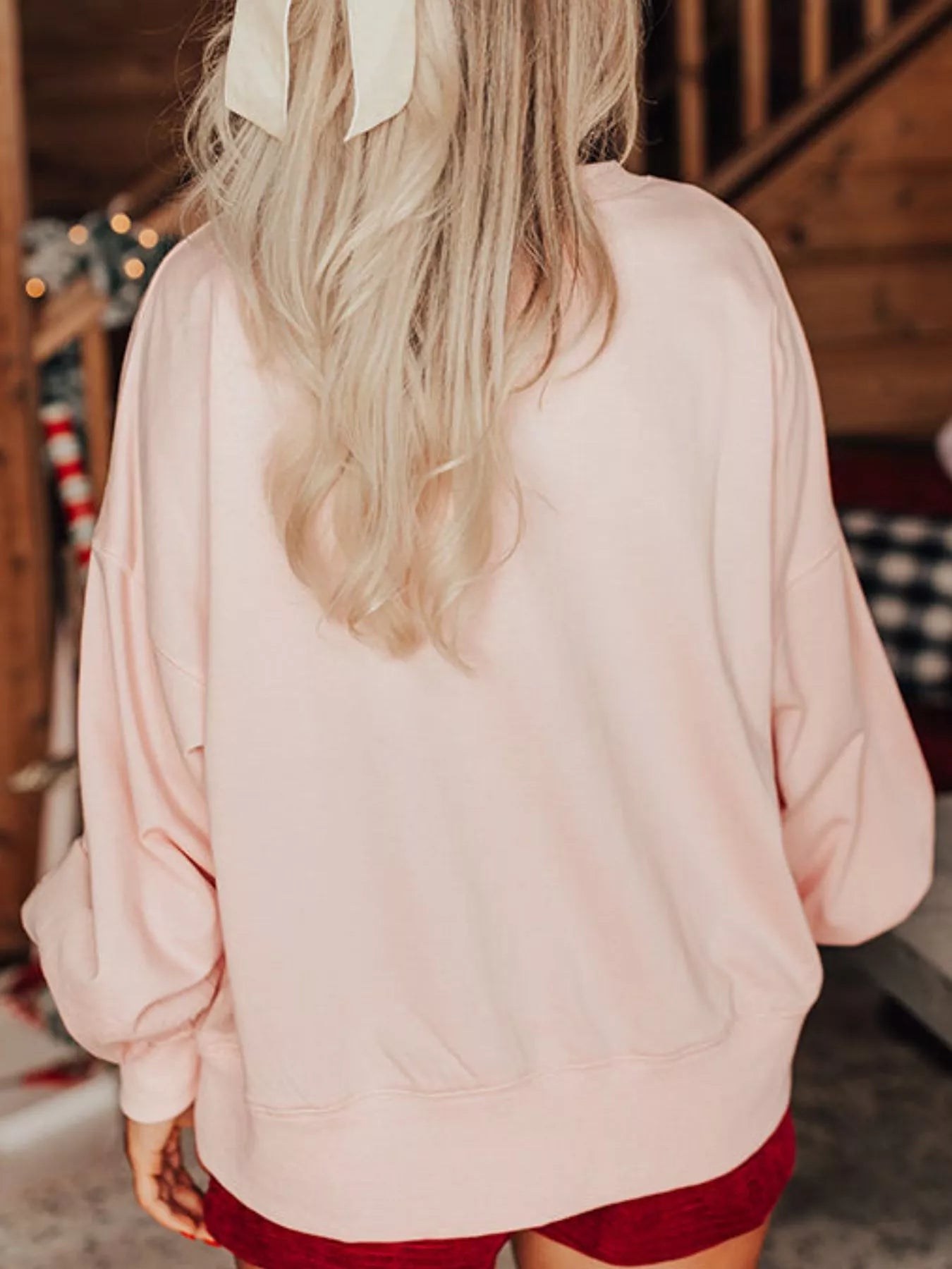 Christmas Santa Long Sleeve Sweatshirt OutfitFlow