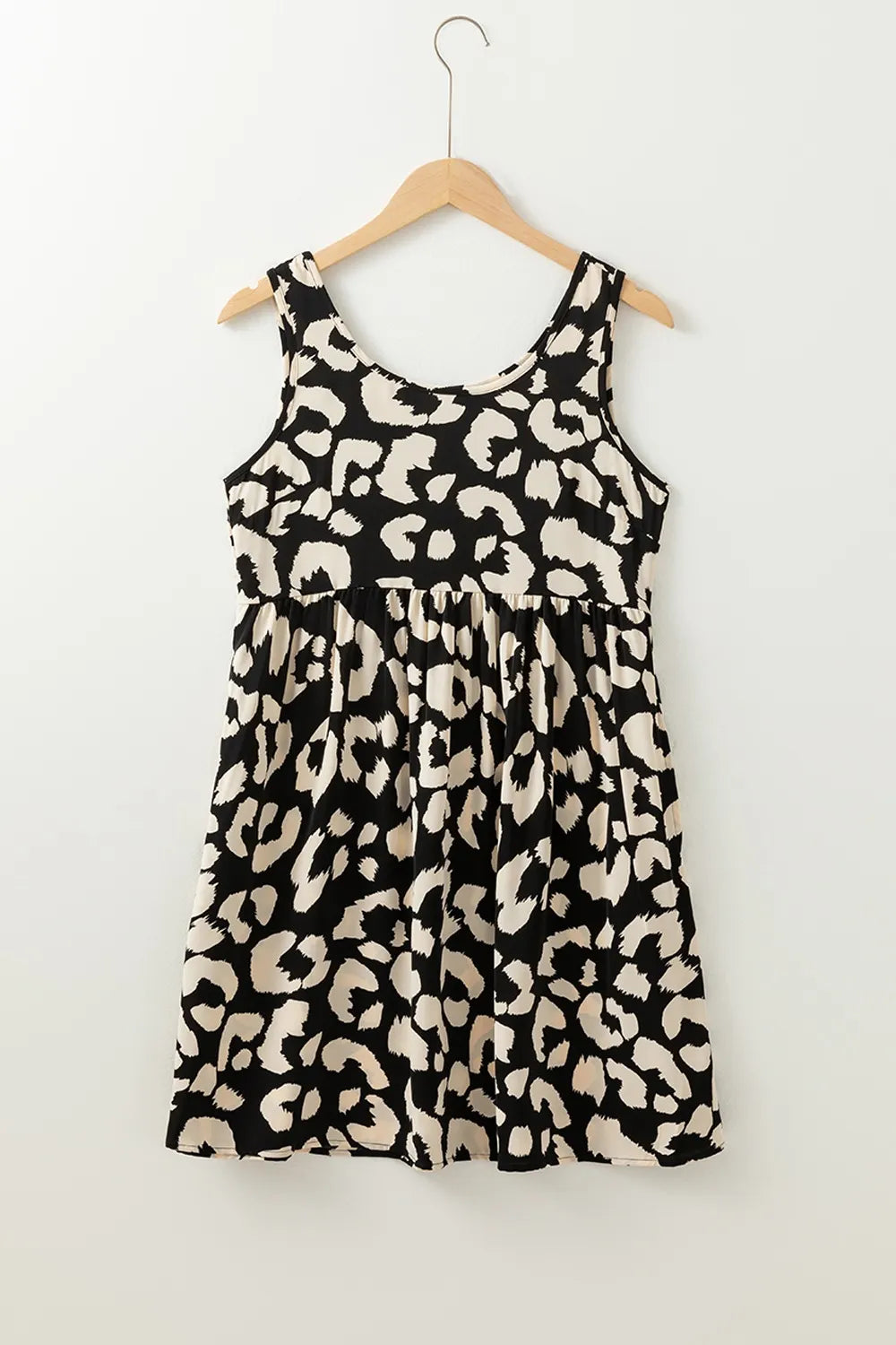 Leopard Print Sleeveless Summer Mini Dress OutfitFlow
