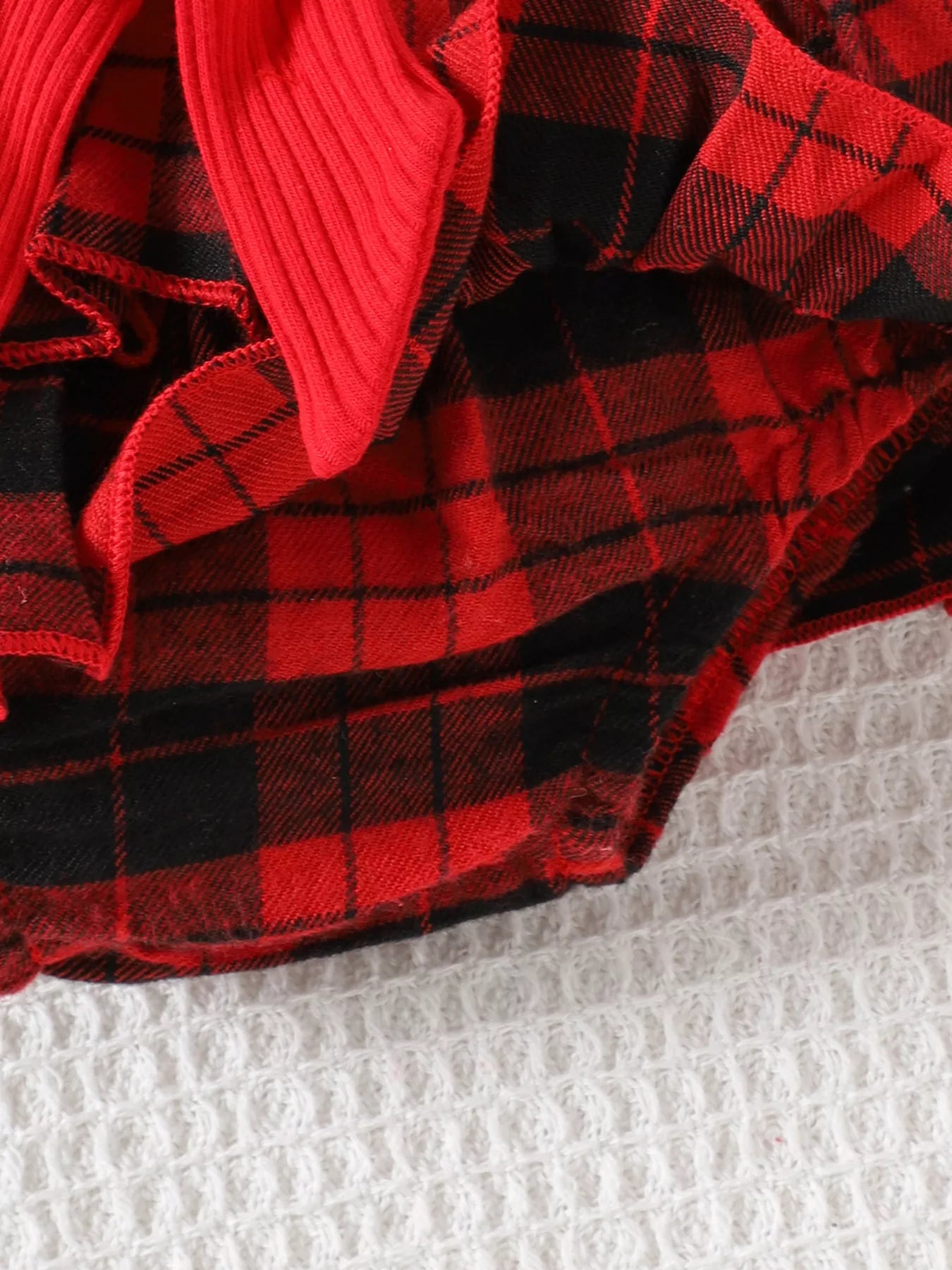 Children's Christmas Ruffle Trim 4-Piece Set OutfitFlow