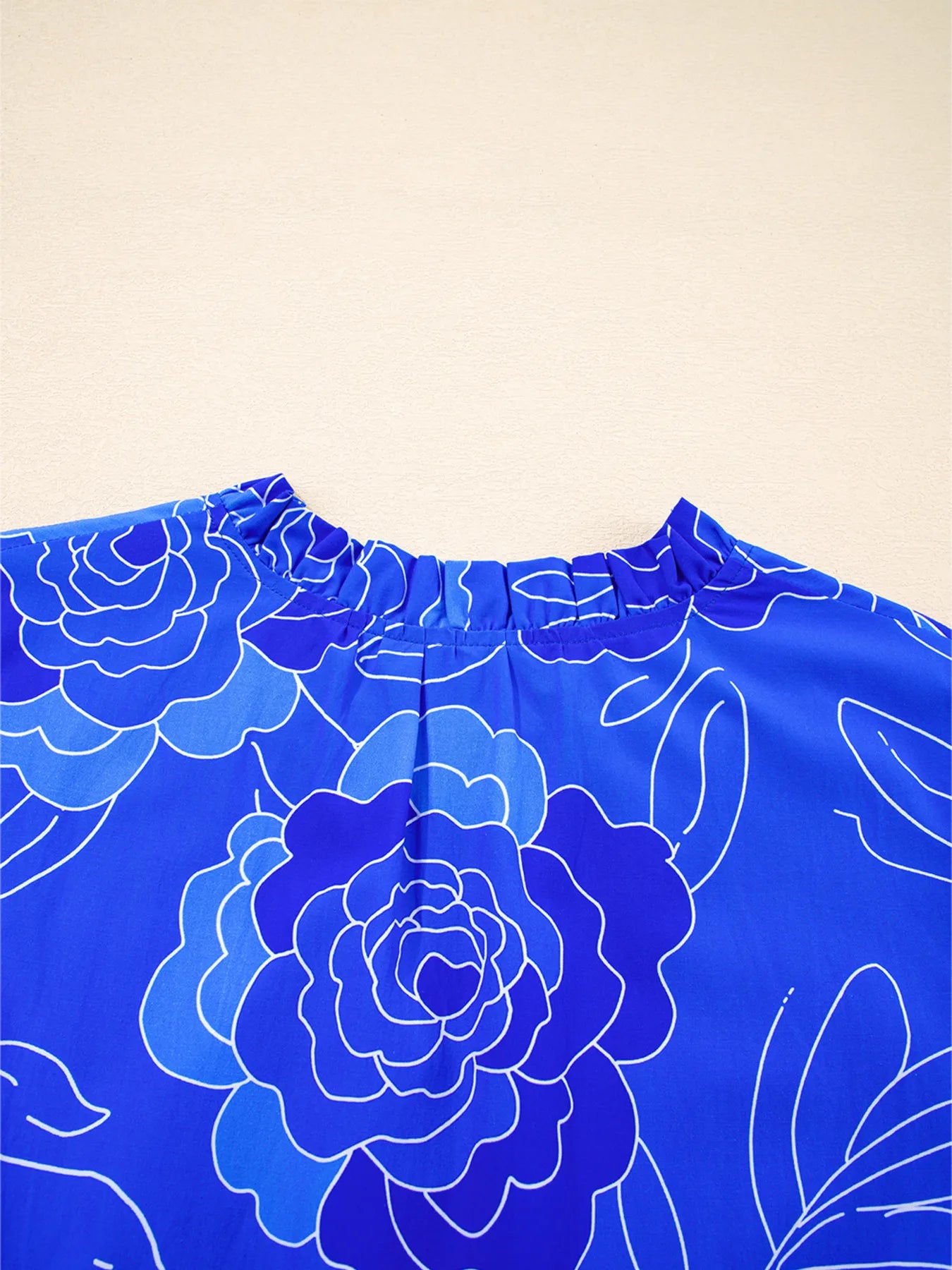 Ruffled Hem Short Sleeve Flowy Mini Dress OutfitFlow