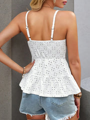 Eyelet Lace Detail Cami OutfitFlow
