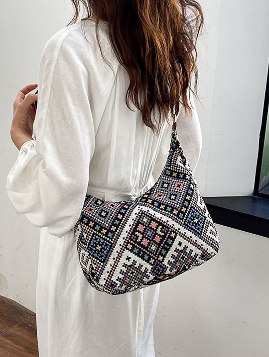 Outfit Flow - Geometric Adjustable Strap Crossbody Bag