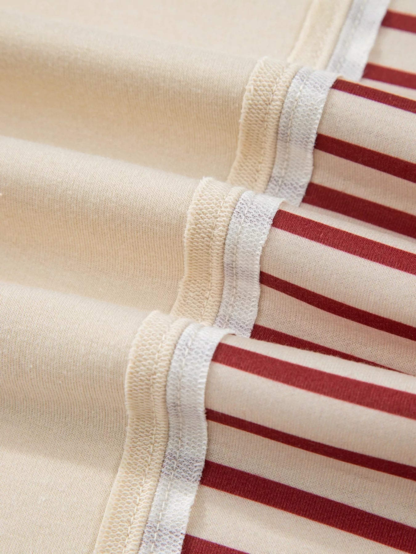 Stripe Sleeve Patchwork Casual Sweatshirt Trendsi