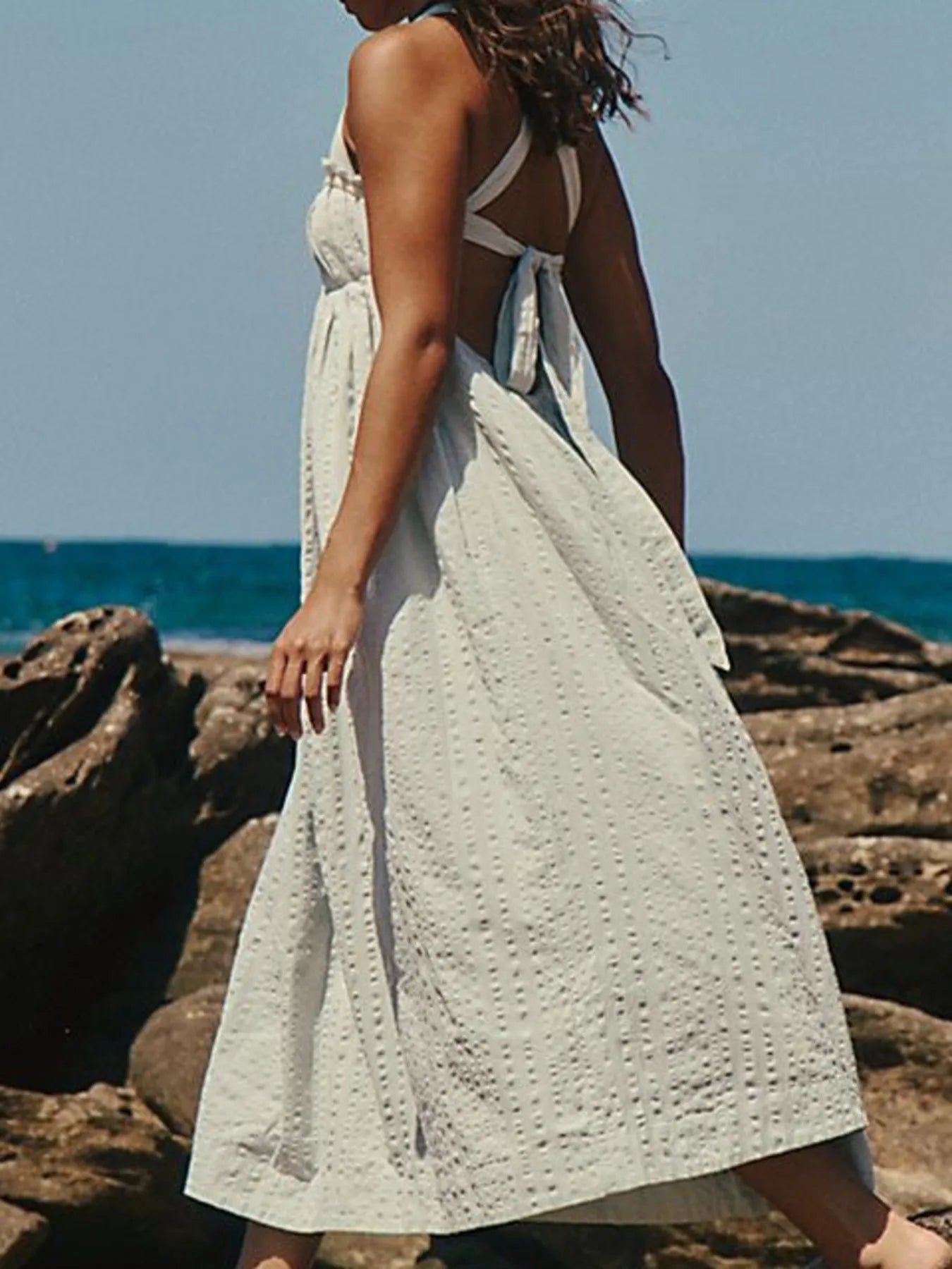 Sweetheart Neck Midi Dress OutfitFlow