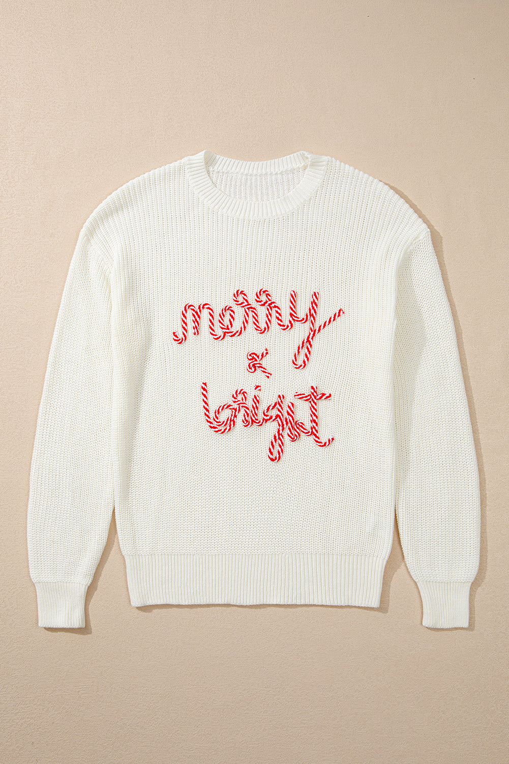 Outfit Flow - MERRY & BRIGHT Round Neck Sweater