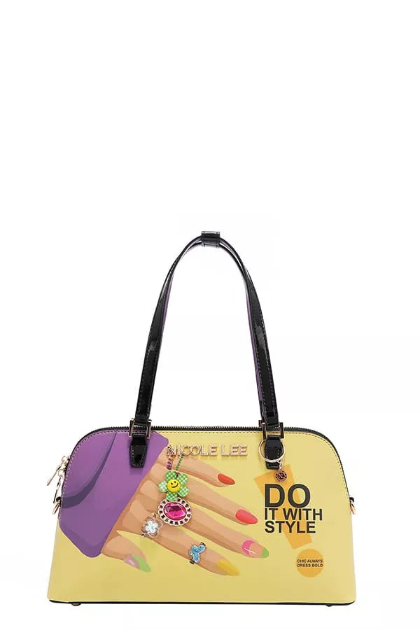 Nicole Lee USA Nail Polish Dome Shoulder Bag NAIL POLISH OS Trendsi