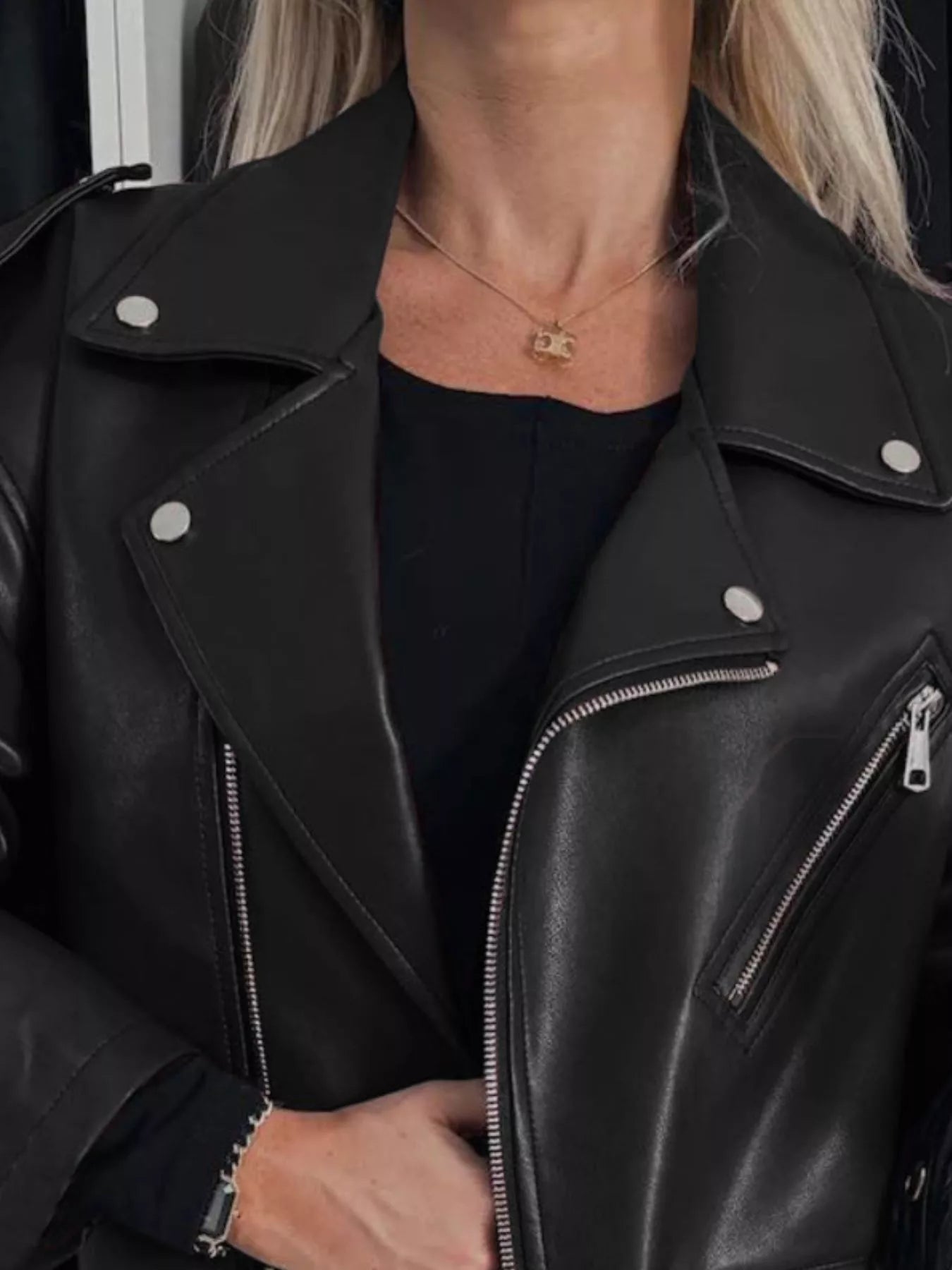 Full Size Zip Up Long Sleeve Jacket Plus Size Trendsi
