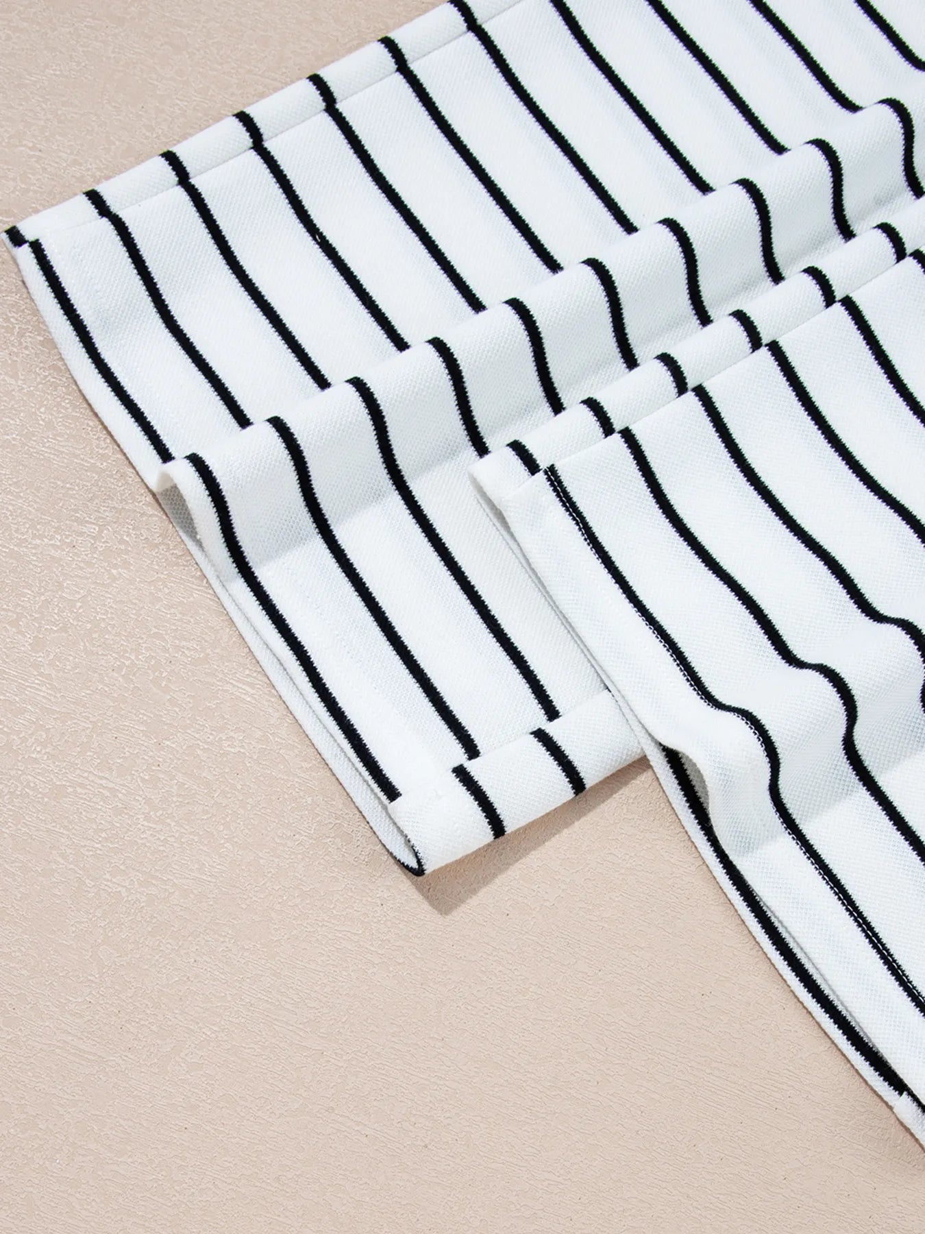 Casual Striped Tank and Wide Leg Pants 2pcs Set OutfitFlow