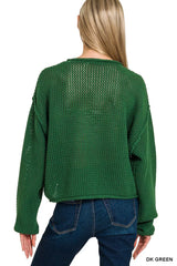 Zenana Zenana American Flag Crew Neck Sweater OutfitFlow