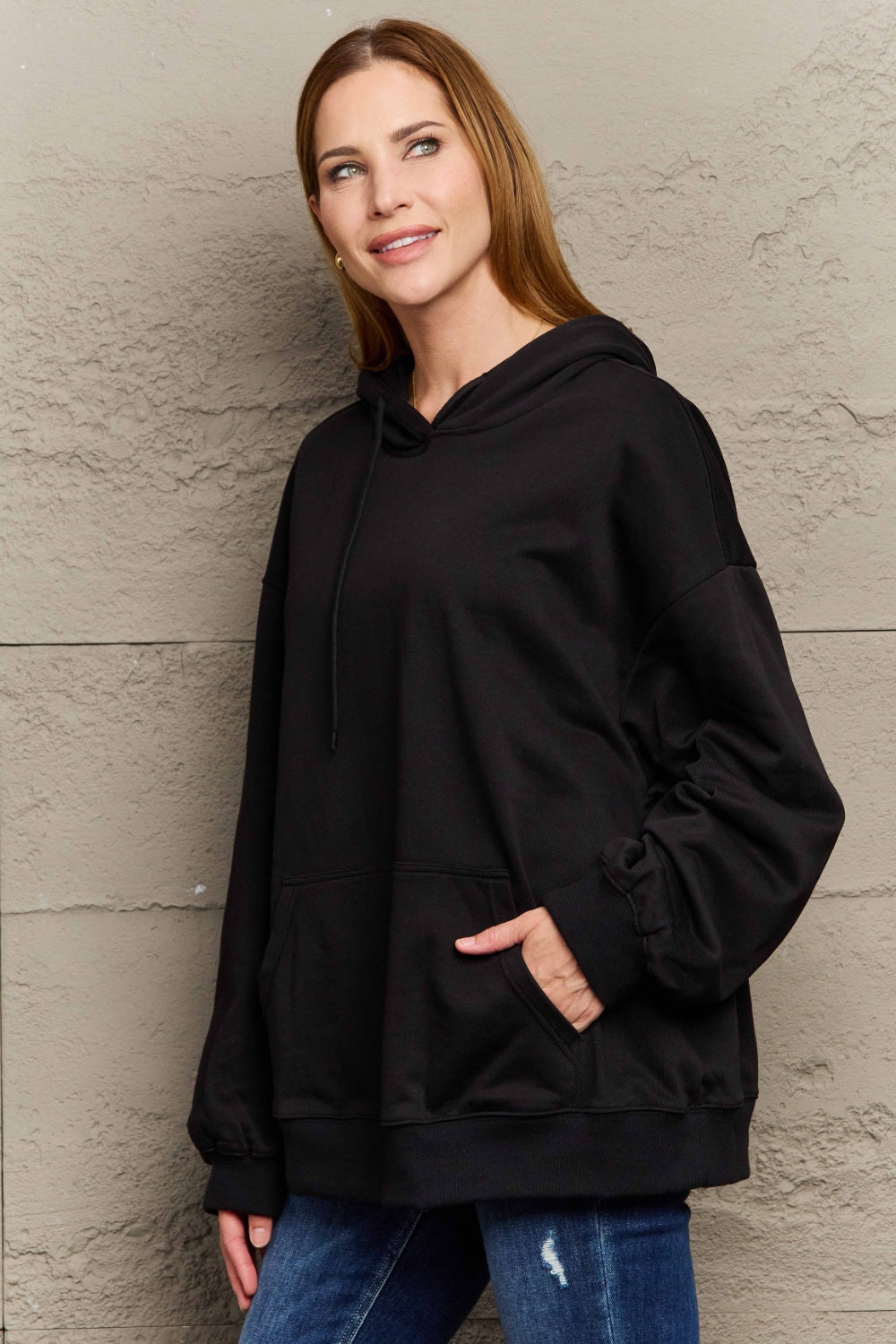 Outfit Flow - Full Size Long Sleeve Dropped Shoulder Hoodie