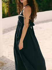 Sweetheart Neck Midi Dress OutfitFlow