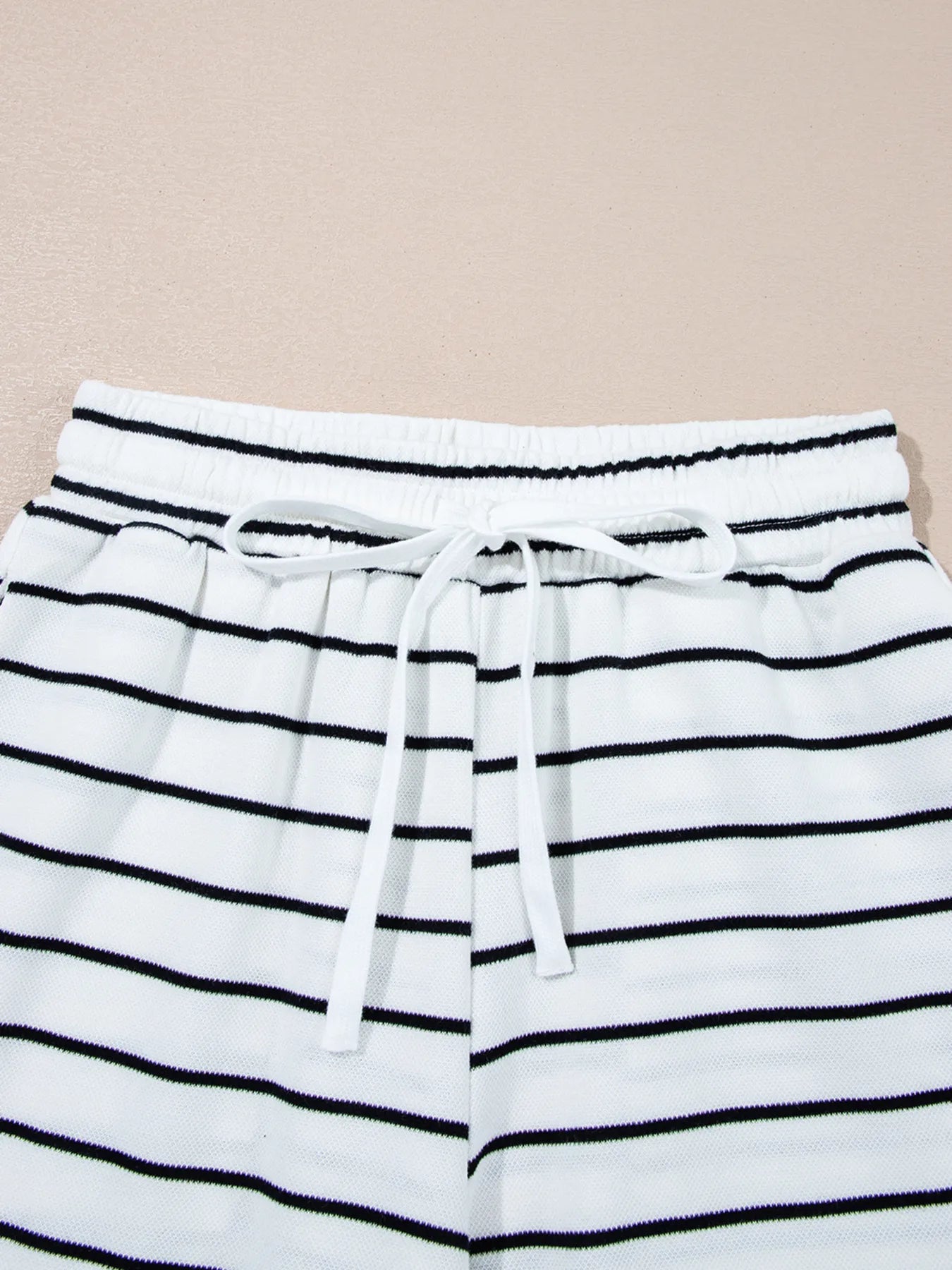 Casual Striped Tank and Wide Leg Pants 2pcs Set OutfitFlow