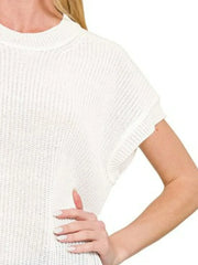 Zenana Oversized Crew Neck Sweater OutfitFlow