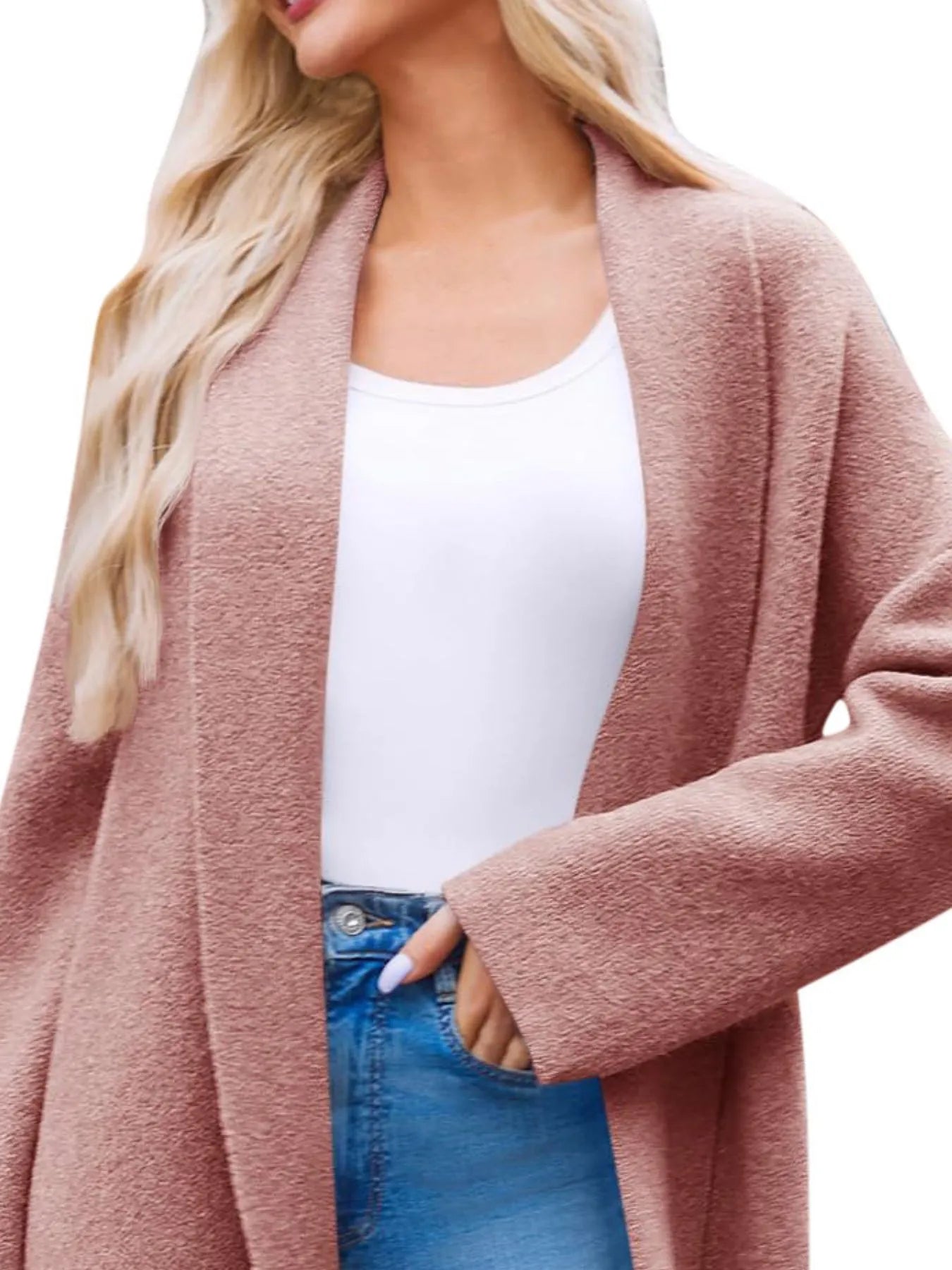 Open Front Longline Coat OutfitFlow