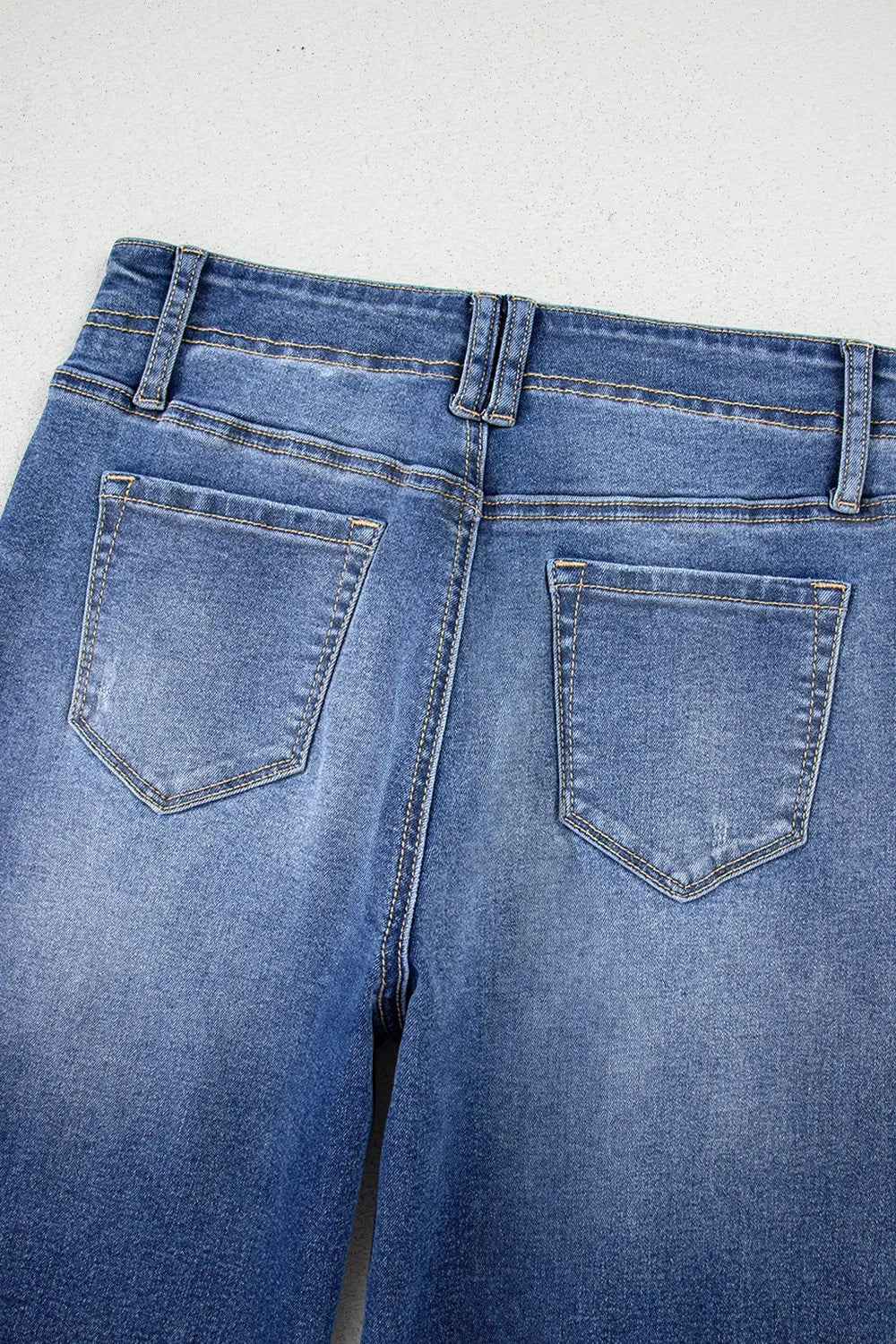 High-Waisted Wide-Leg Vintage Wash Jeans OutfitFlow