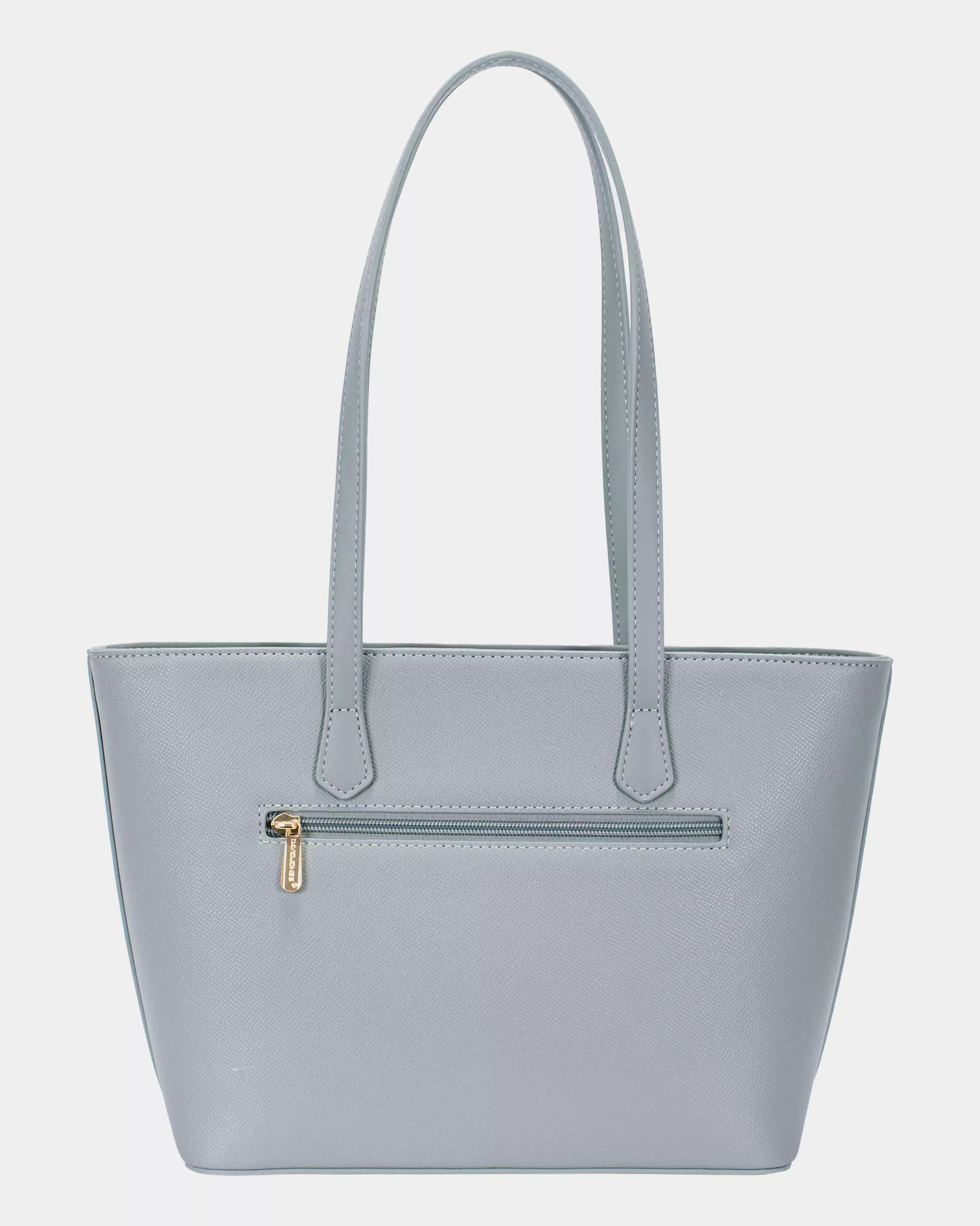 David Jones Leather Tote Bag with Gold Hardware Trendsi