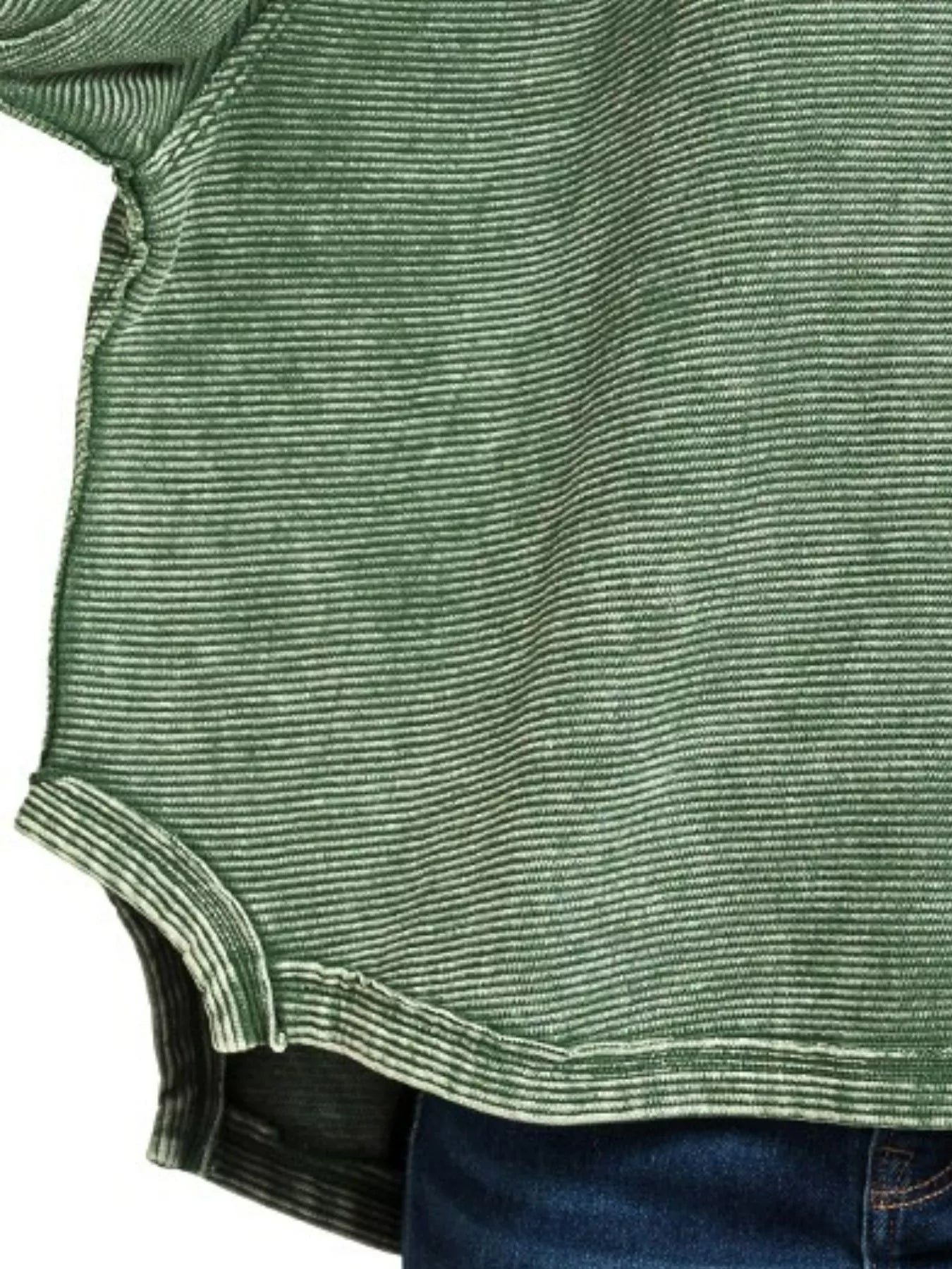 Zenana Acid Washed Exposed-Seam Sweatshirt OutfitFlow