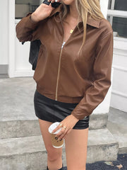 Zip Up Long Sleeve Jacket OutfitFlow