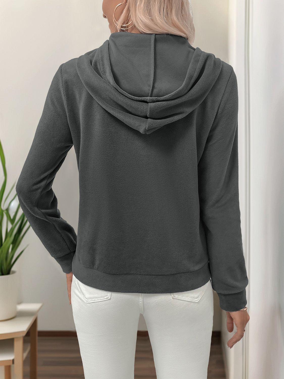 Outfit Flow - Perfee Pearl Butterfly Long Sleeve Hoodie