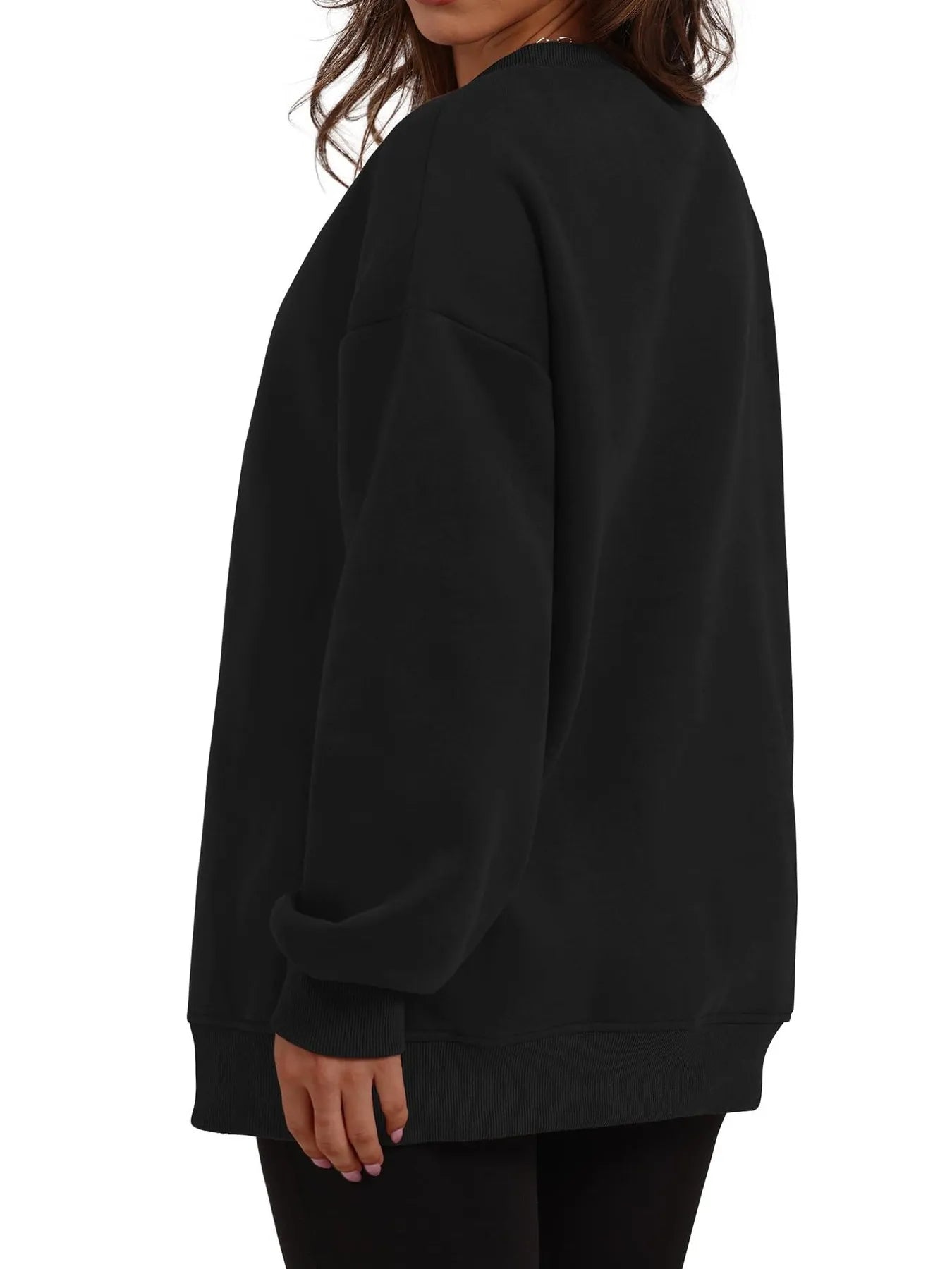Oversized Long Sleeve Crewneck Sweatshirt OutfitFlow