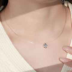 1 Carat Moissanite 925 Sterling Silver Necklace OutfitFlow