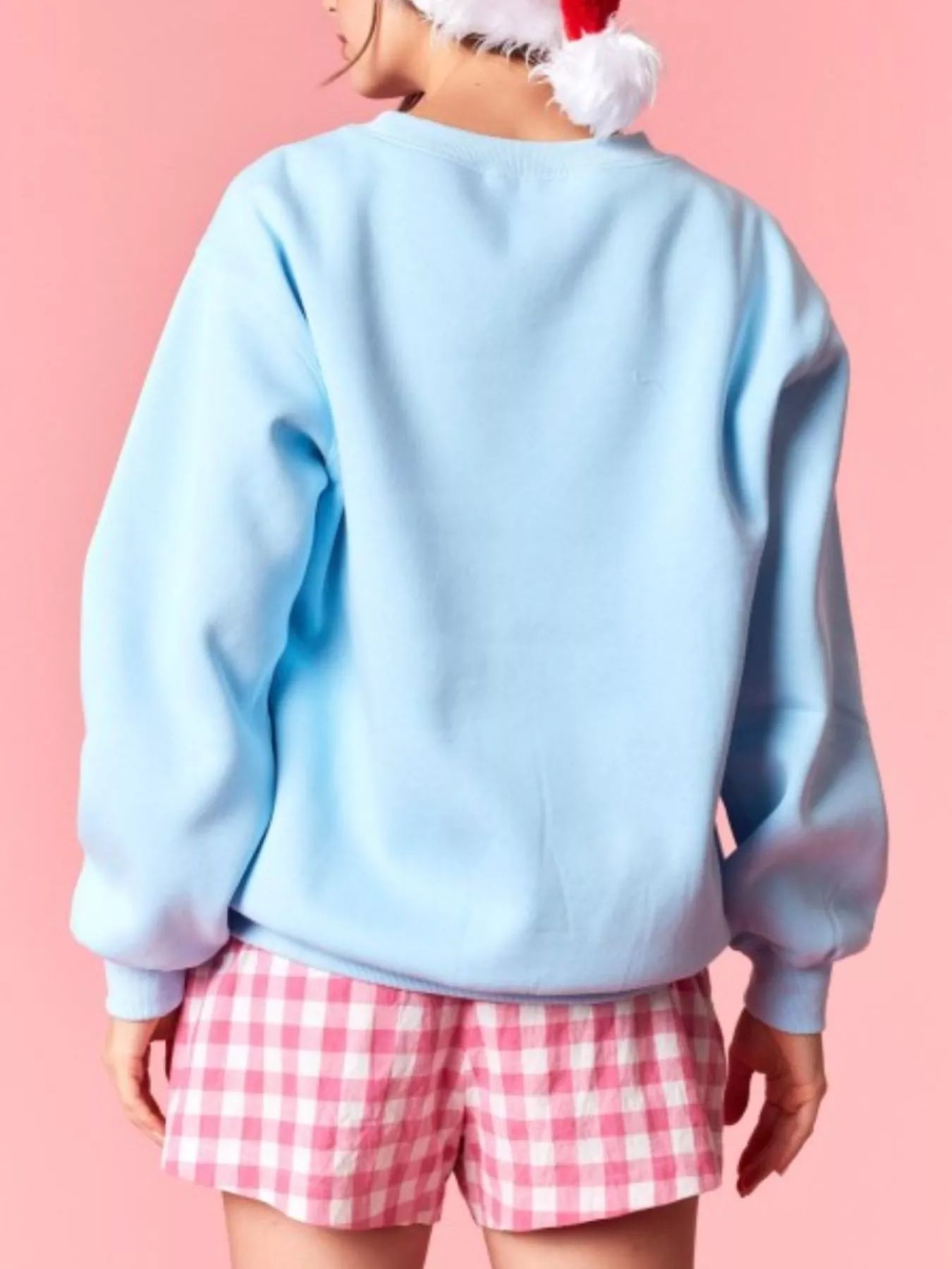 Holly Jolly Crew Neck Christmas Sweatshirt OutfitFlow