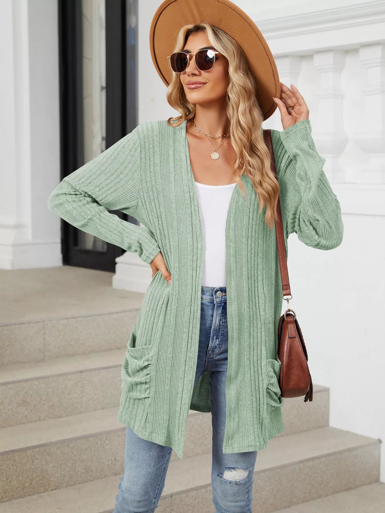 Open Front Long Cardigan OutfitFlow