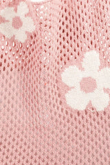 Fame Flower Knitted Shoulder Bag OutfitFlow