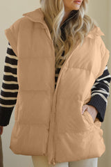 Outfit Flow - Zip Up Vest Coat with Pockets