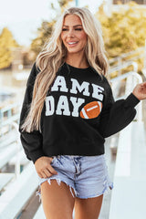 Outfit Flow - GAME DAY Round Neck Long Sleeve Sweatshirt