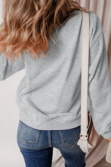 Outfit Flow - Ghost Round Neck Long Sleeve Sweatshirt