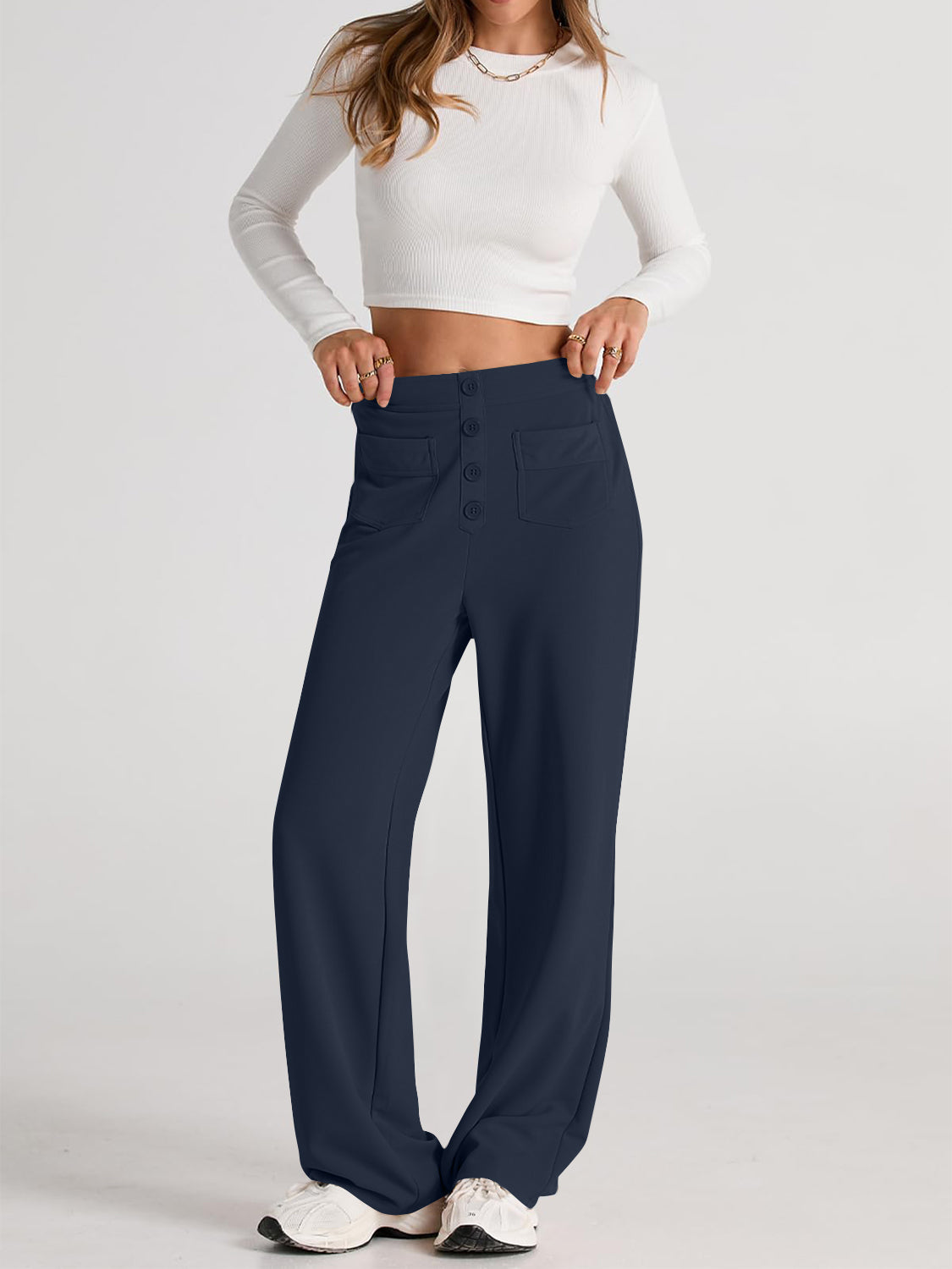 Outfit Flow - High Waist Wide Leg Pants