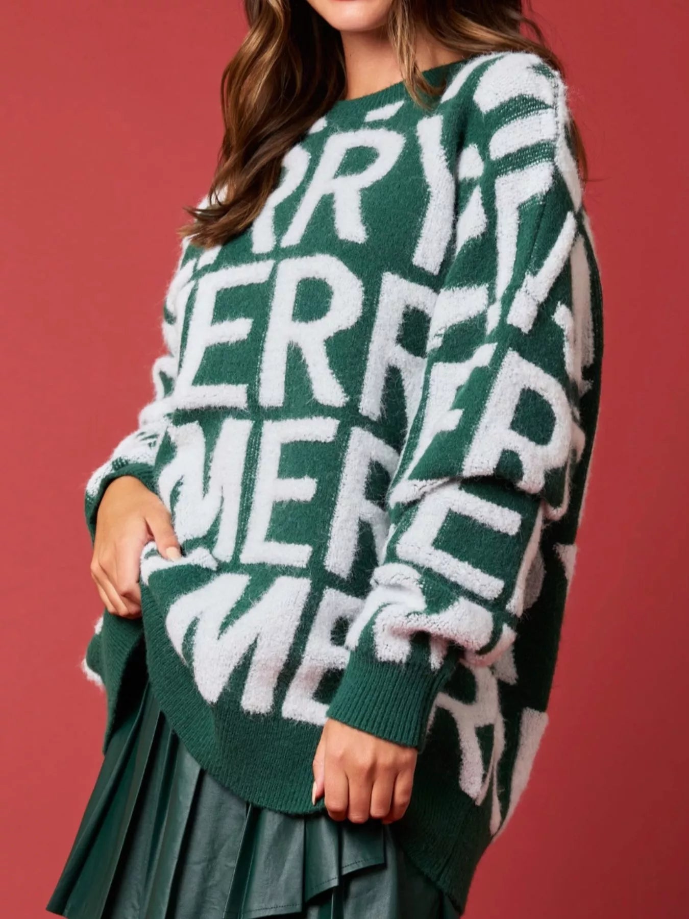 Christmas Merry Festive Holiday Sweater OutfitFlow