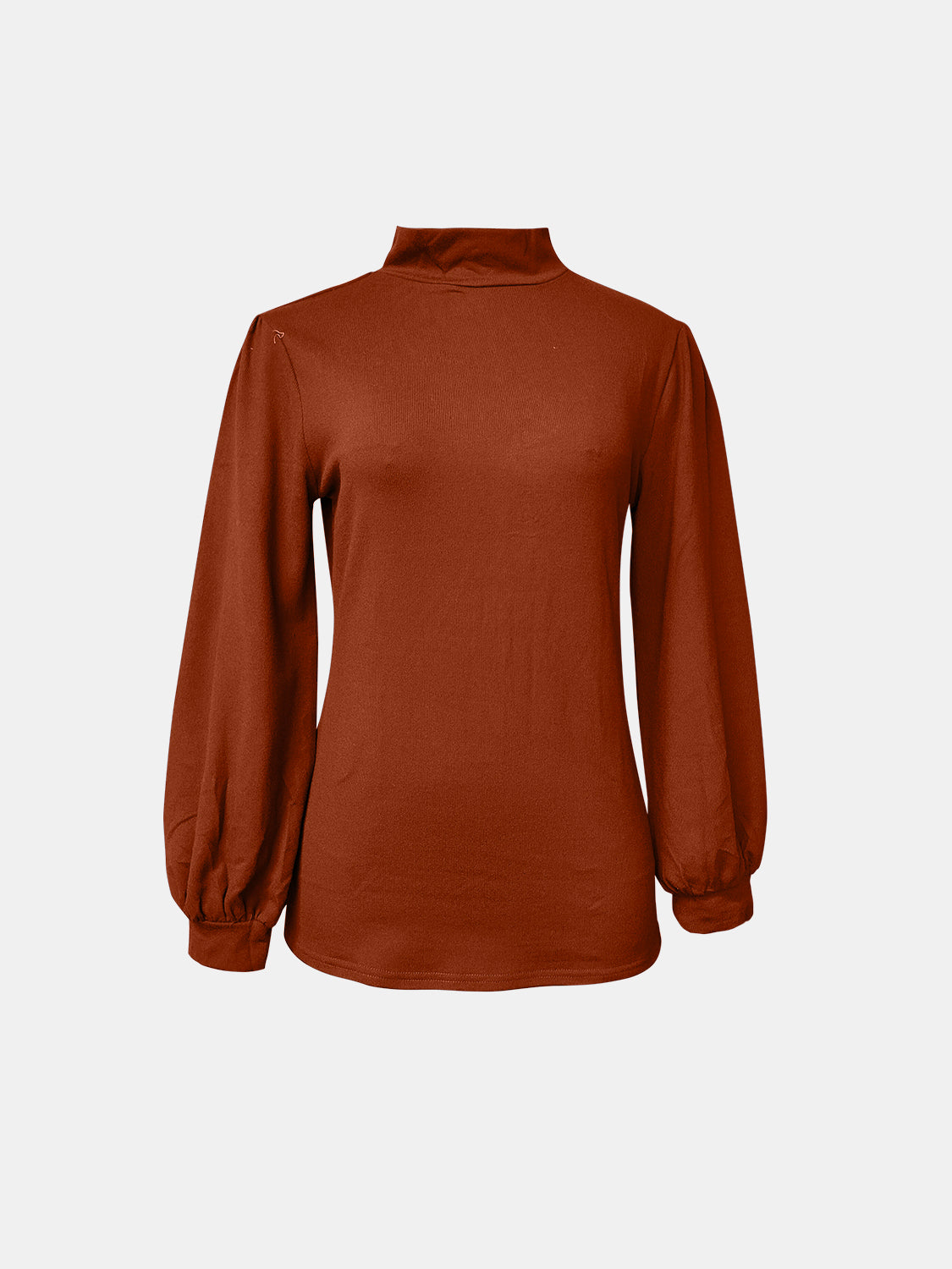 Outfit Flow - Full Size Mock Neck Long Sleeve T-Shirt