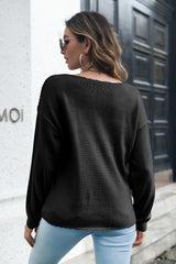 Cable-Knit V-Neck Sweater OutfitFlow