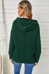 Outfit Flow - Drop Shoulder Hoodie with Slit