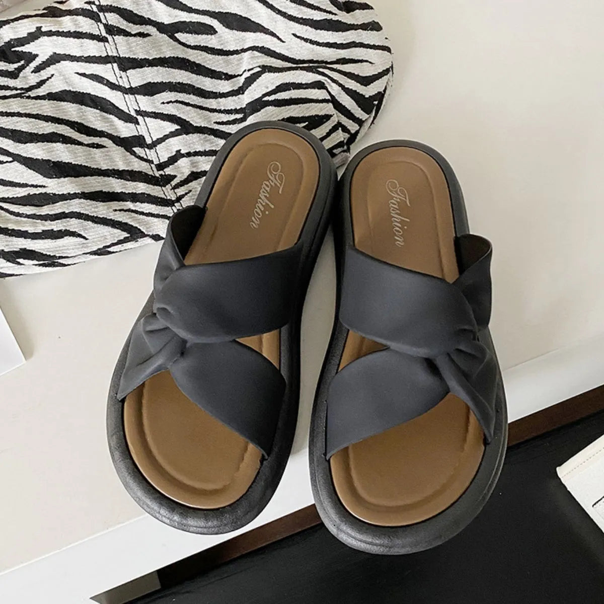 Open Toe Flats Sandals OutfitFlow