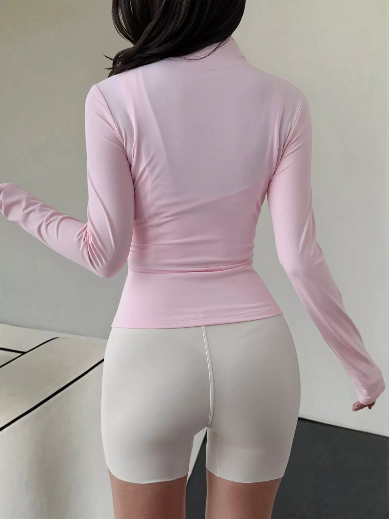 Slim Fit Zipper Front Outerwear OutfitFlow