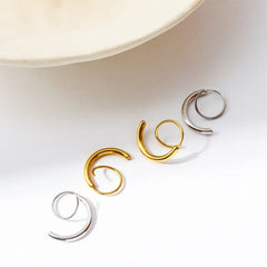 Stainless Steel Spiral Earrings OutfitFlow