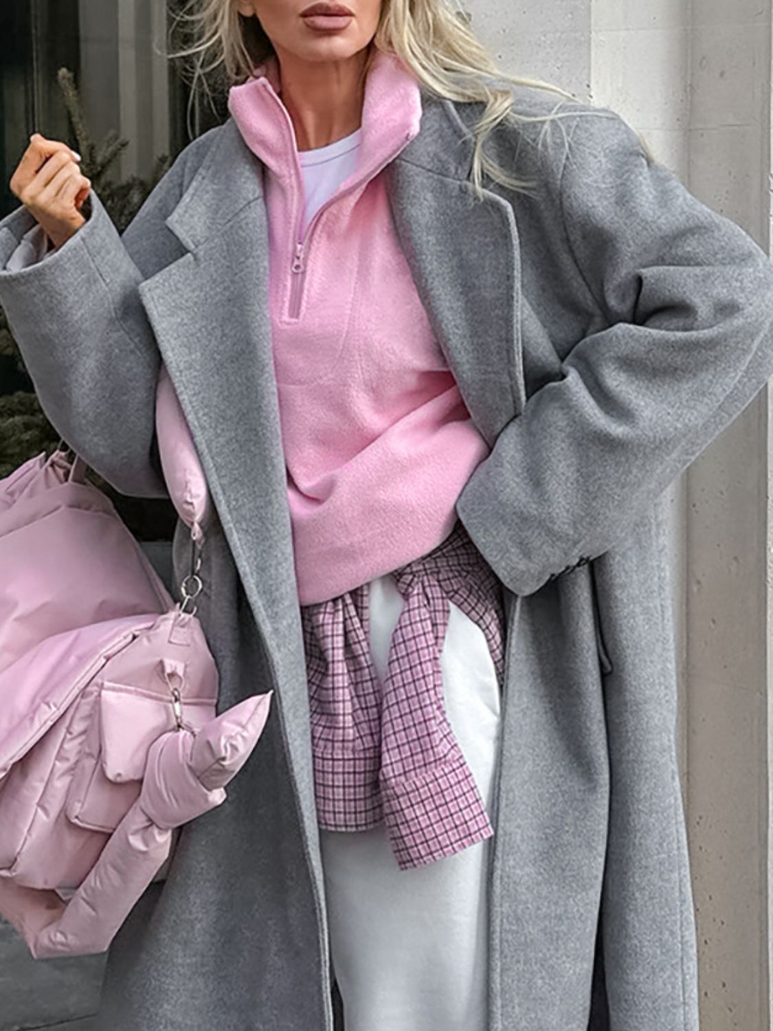 Quarter Zip Long Sleeve Sweatshirt OutfitFlow