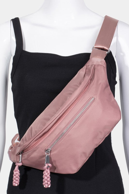 Outfit Flow - Fame Nylon Crossbody Bag with Adjustable Strap