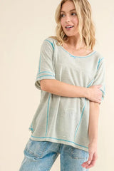 And The Why Reversed Stitch Basic T Shirt OutfitFlow