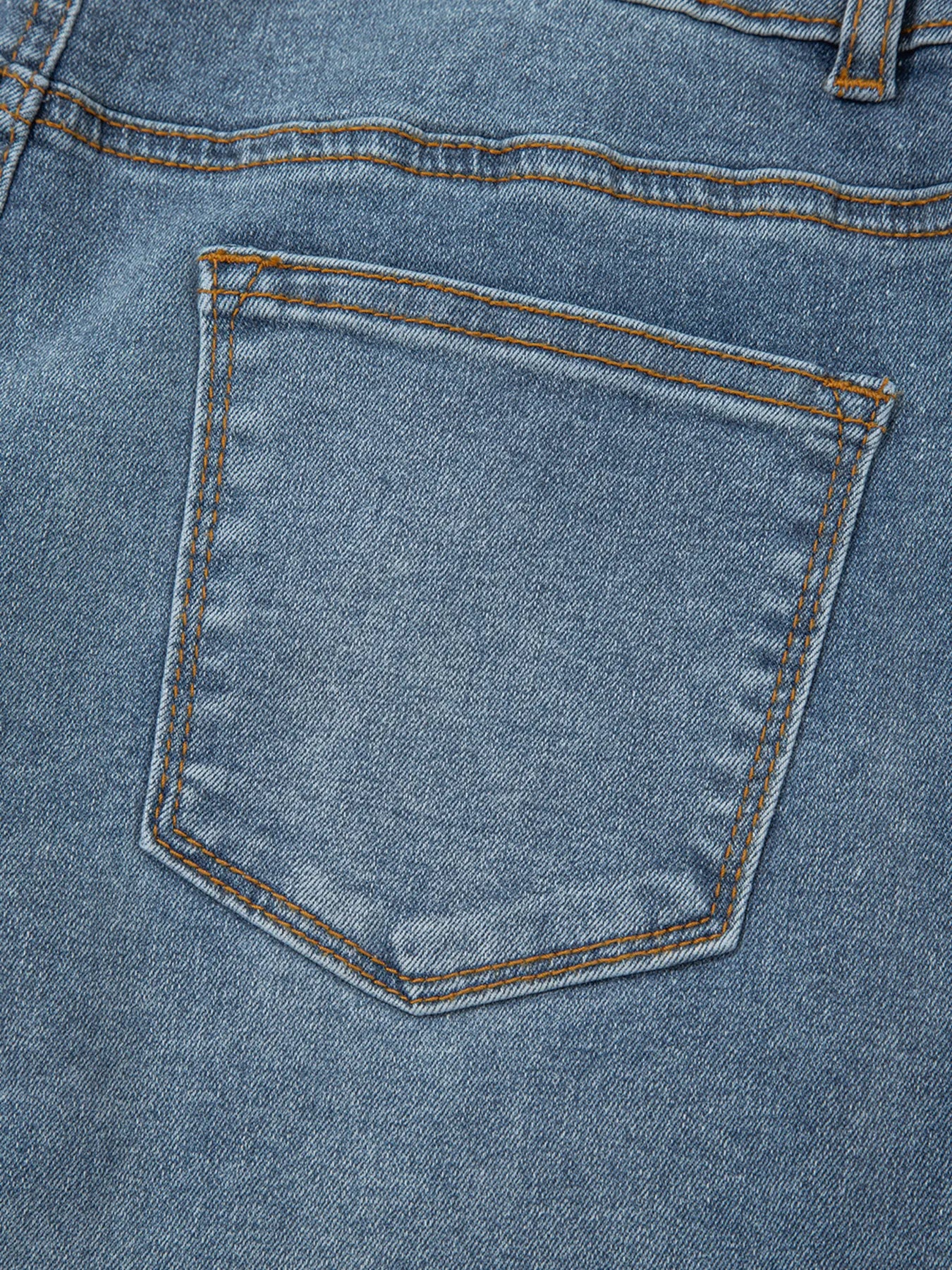 High-Waisted Flare Jeans with Seam Detail OutfitFlow