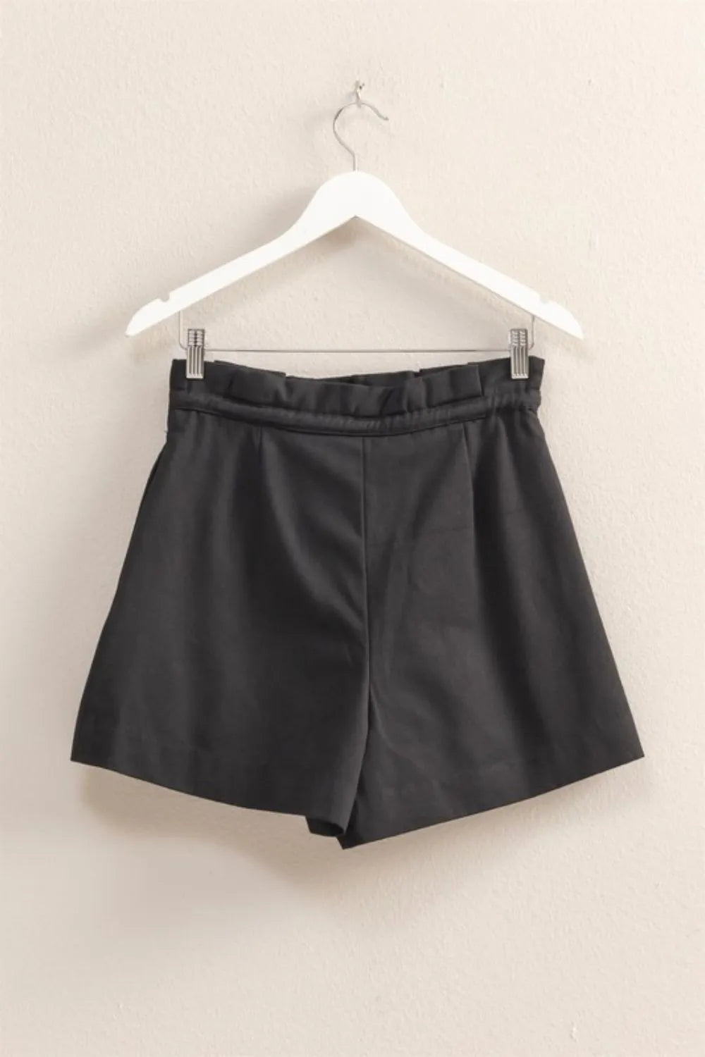 HYFVE High-Waisted Washed Twill Paperbag Shorts OutfitFlow