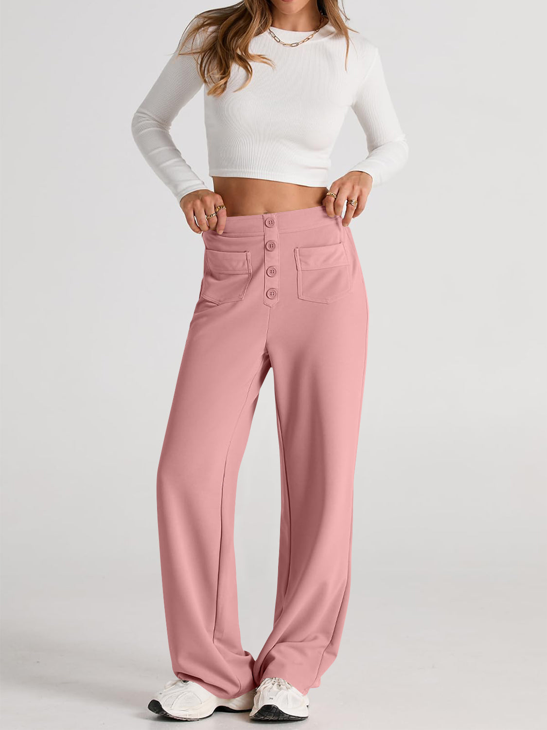 Outfit Flow - High Waist Wide Leg Pants