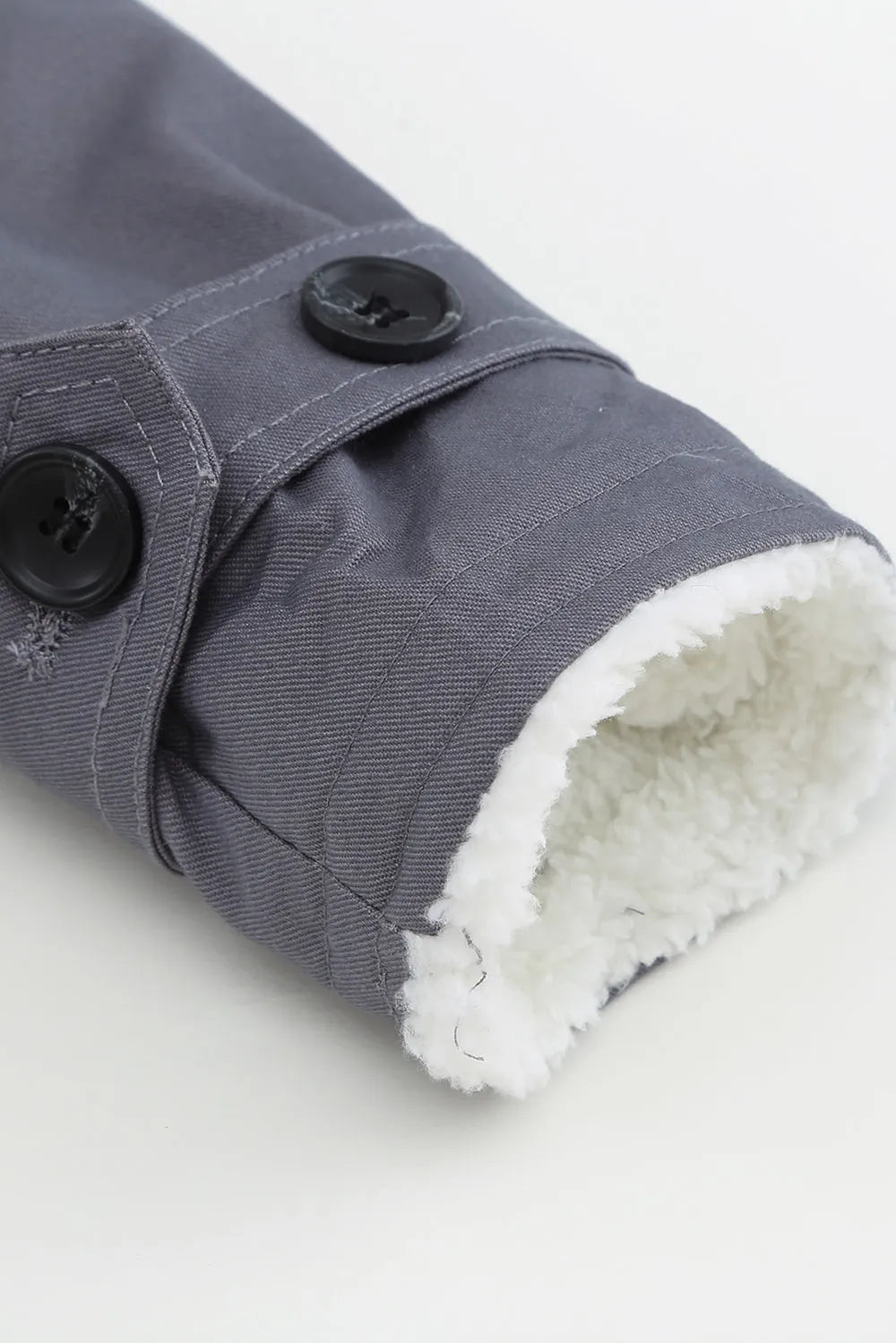 Pocketed Button Up Collared Neck Coat OutfitFlow