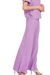 Zenana Sweater Mock Neck Top & Long Pants Set OutfitFlow